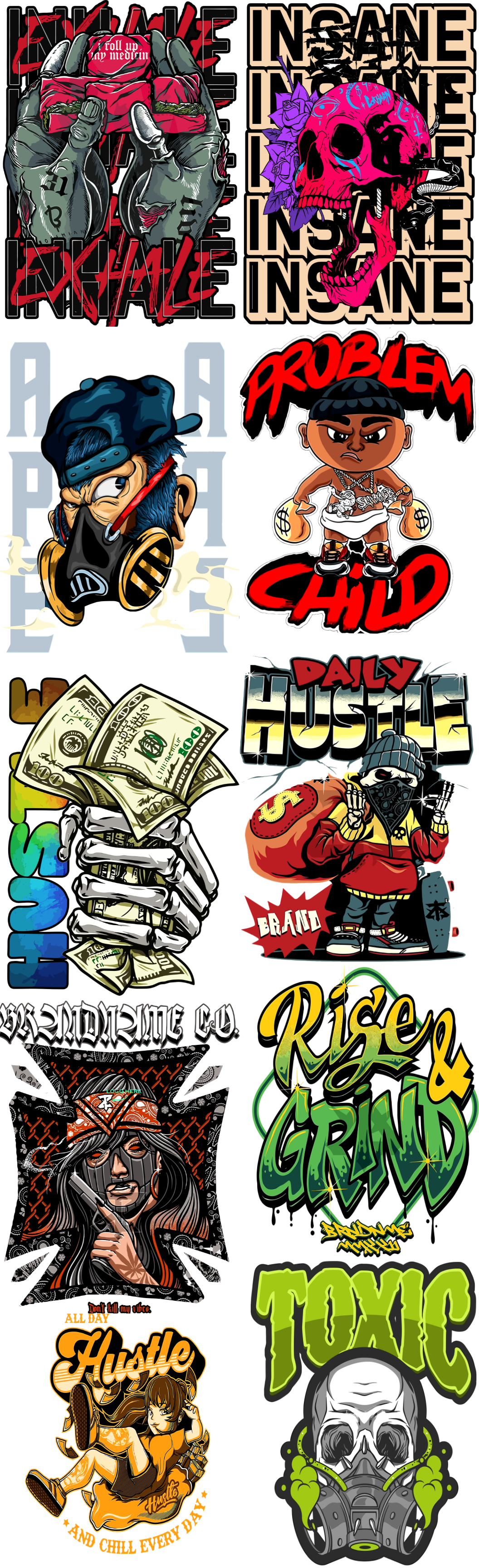 pre made dtf gang sheets
