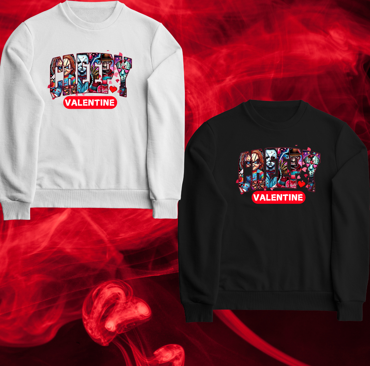 valentine sweat shirts