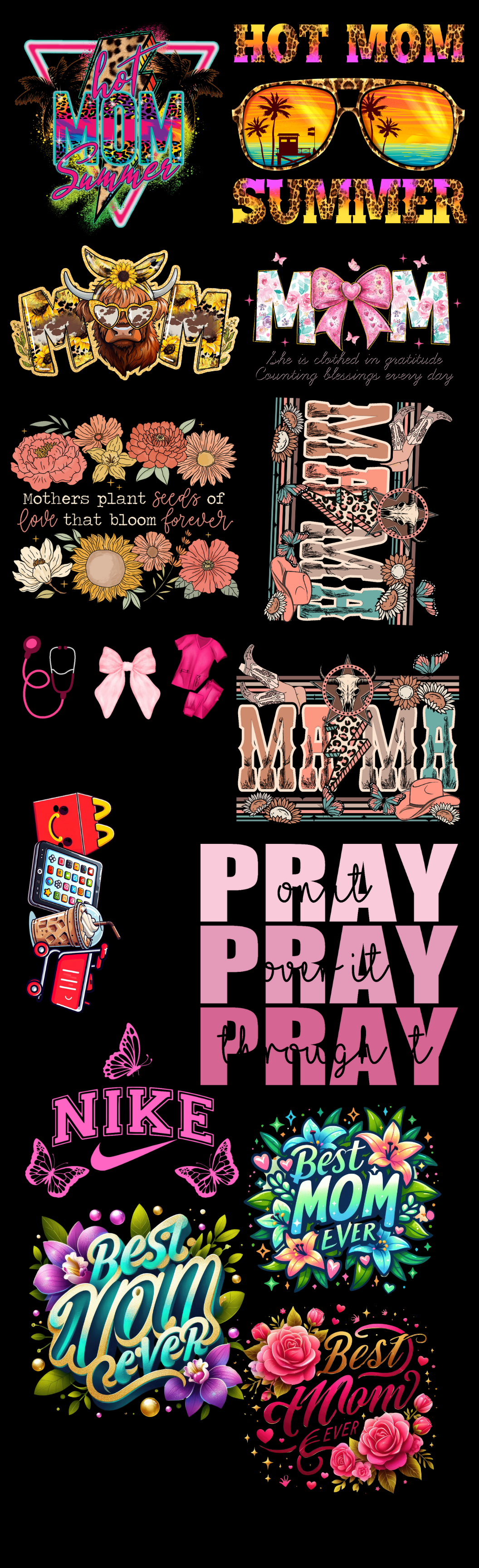 pre made dtf gang sheets