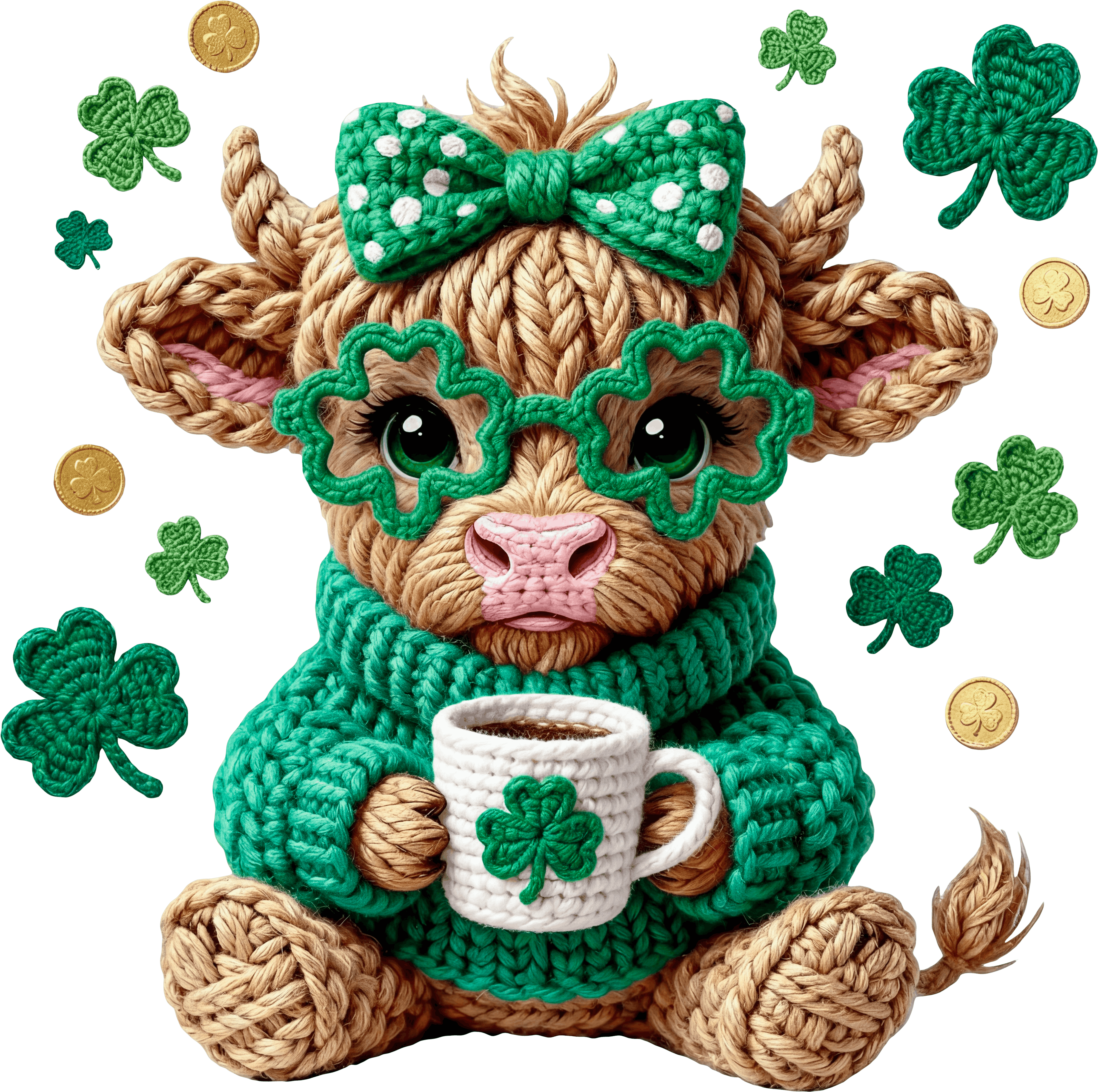 png St Patricks day cow